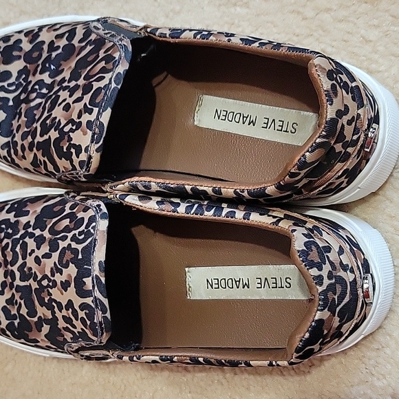 Steve Madden Animal Print Slip On Loafers US 8.5 - Picture 4 of 10